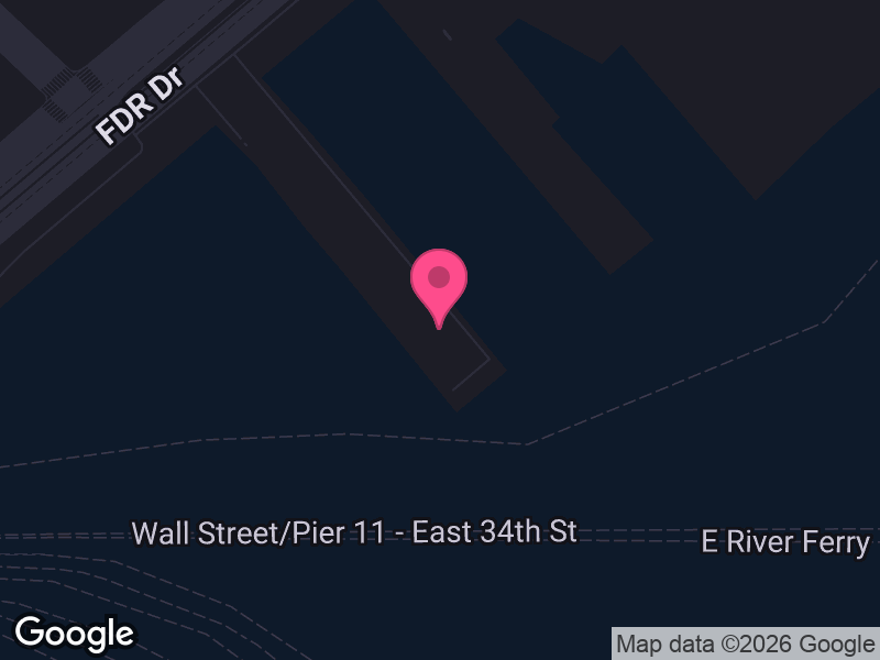 Street map around Hornblower Infinity